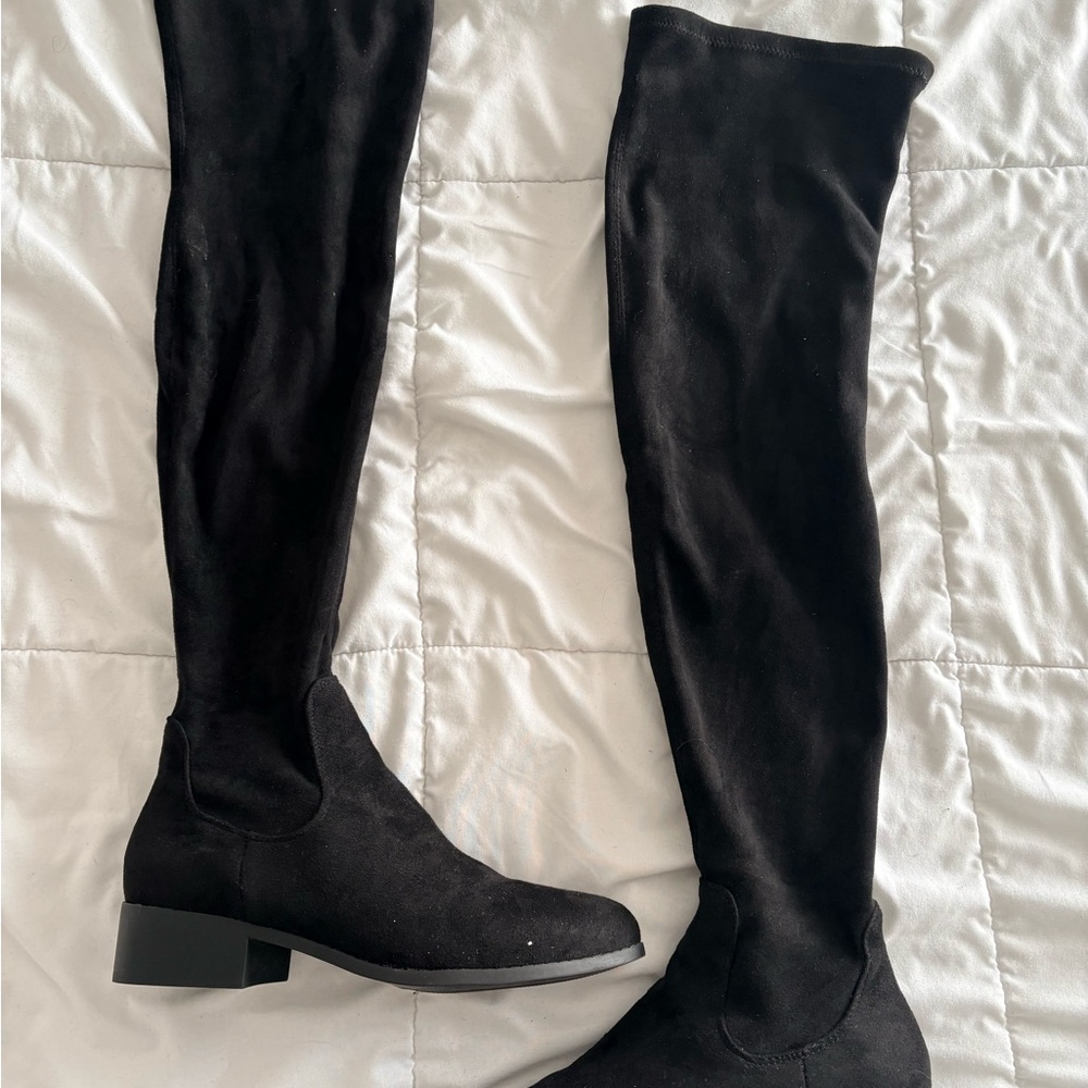 Black Over-the-Knee Women's Boots